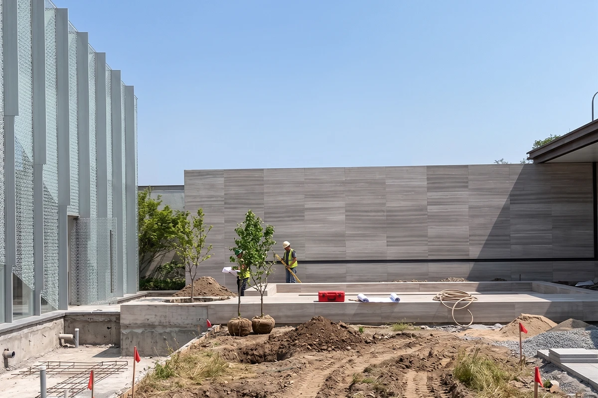 Custom garden design and premium landscaping project completed in Steyn City