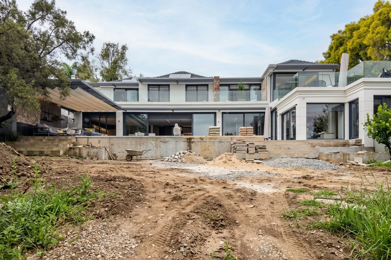 Explore our luxury garden design and landscaping project in Dainfern Estate