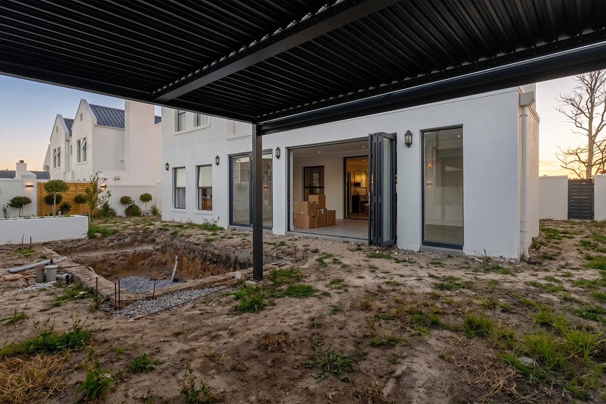 Before and after landscape transformation by Lushline Gardens